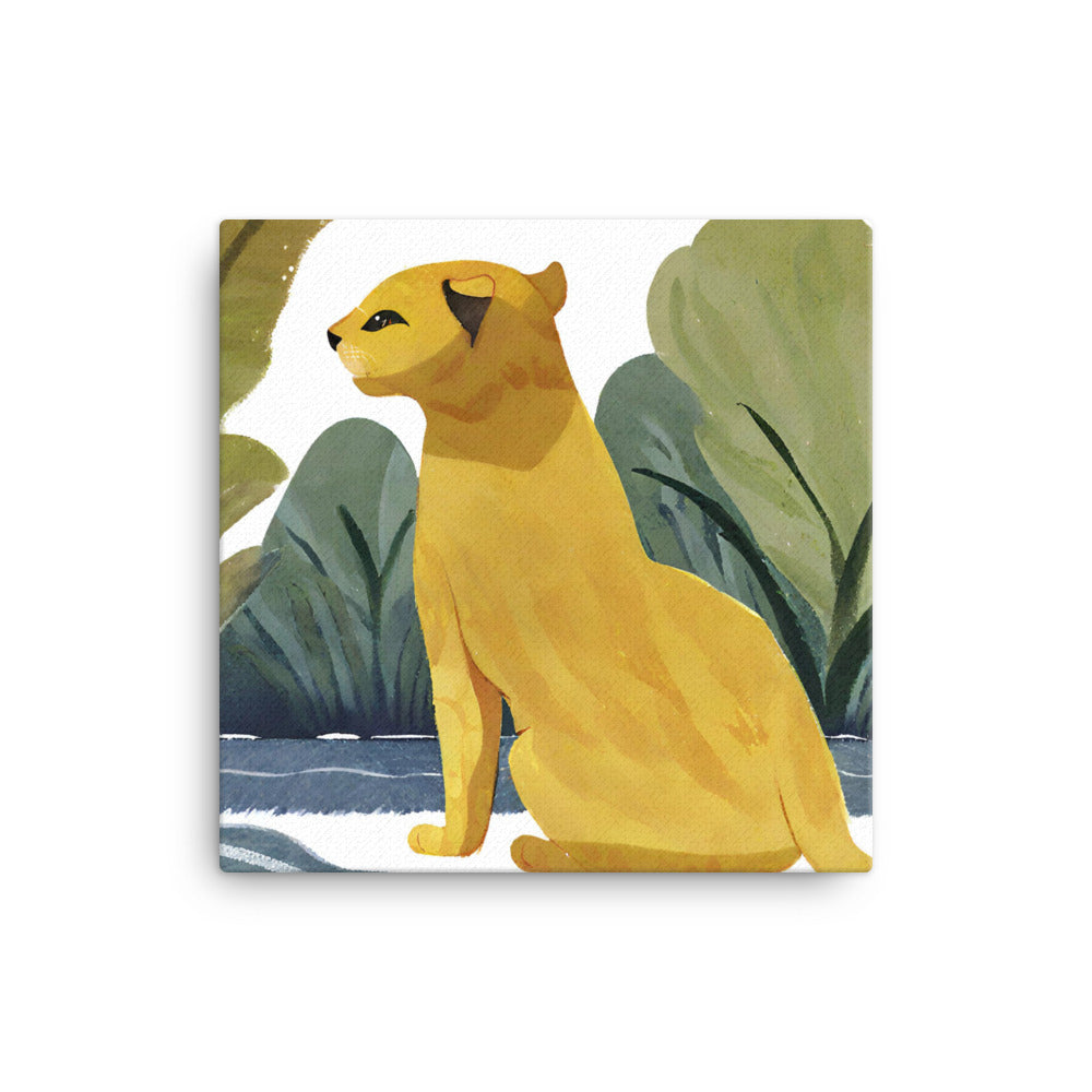 The yellow Panther - Canvas