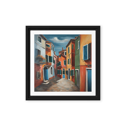 Burano - Framed canvas