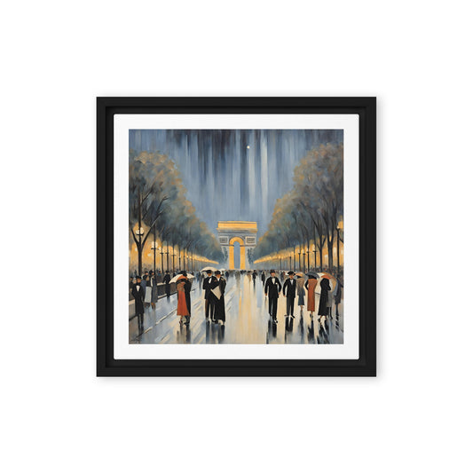 Paris glory - Framed canvas