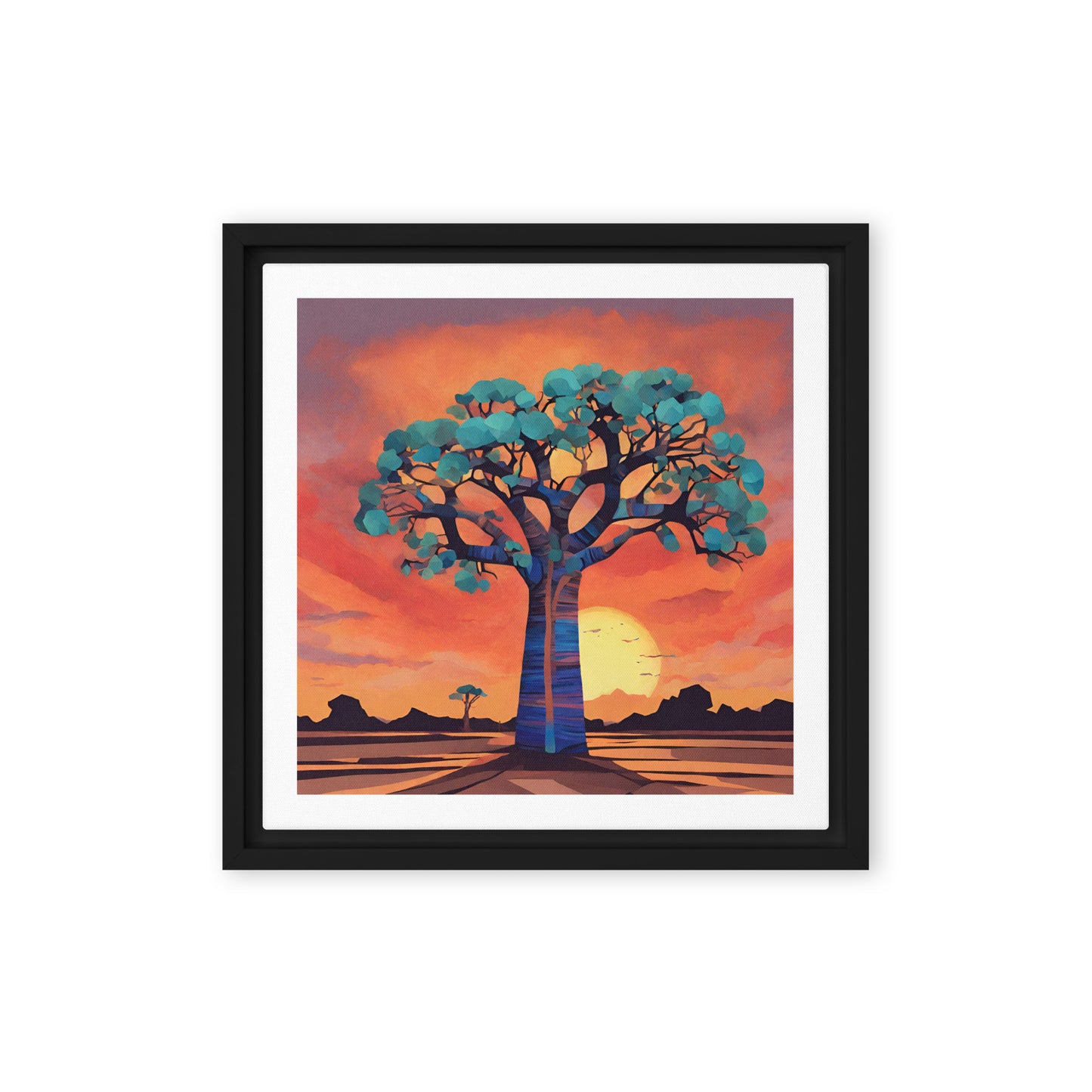 Madagascar tree of life - Framed canvas
