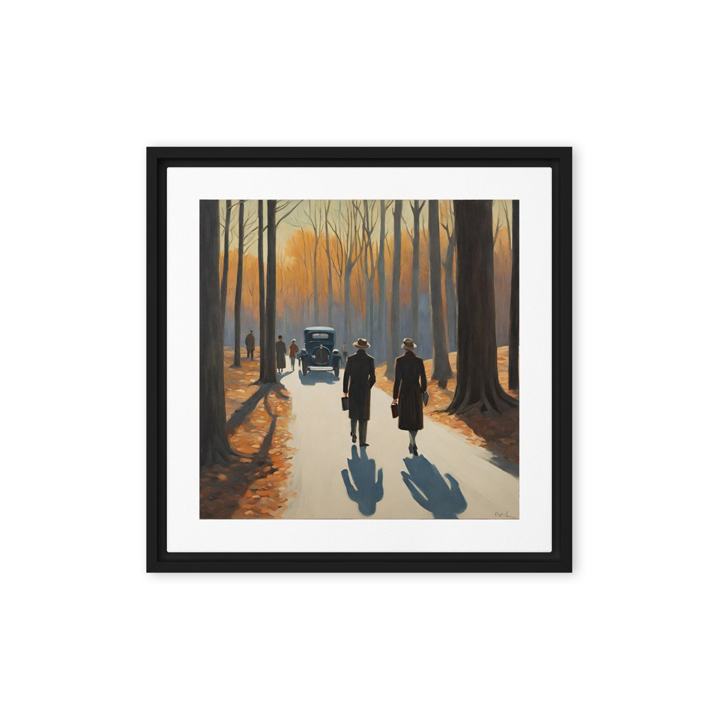 Stories unfold - Framed canvas