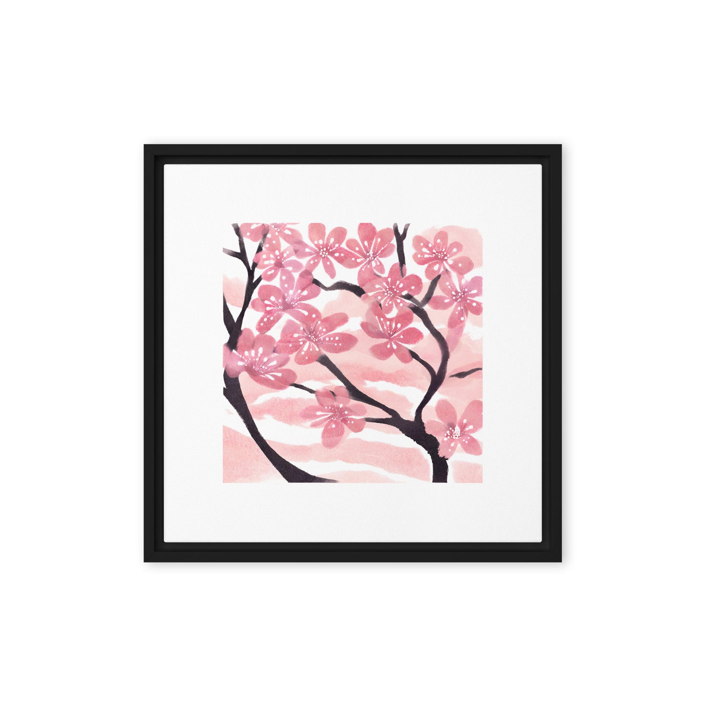 Cherry blossoms - Framed canvas