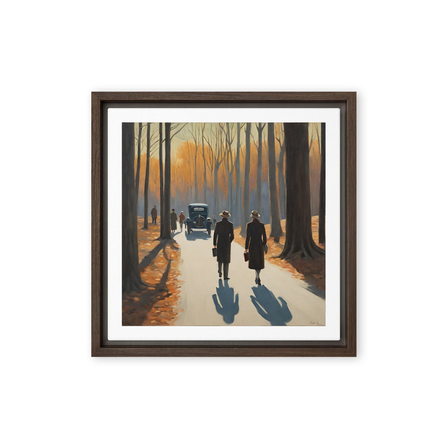 Stories unfold - Framed canvas