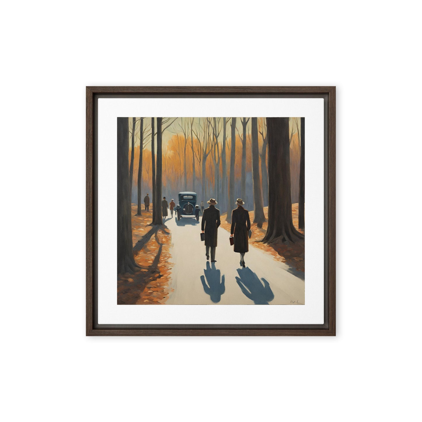 Stories unfold - Framed canvas