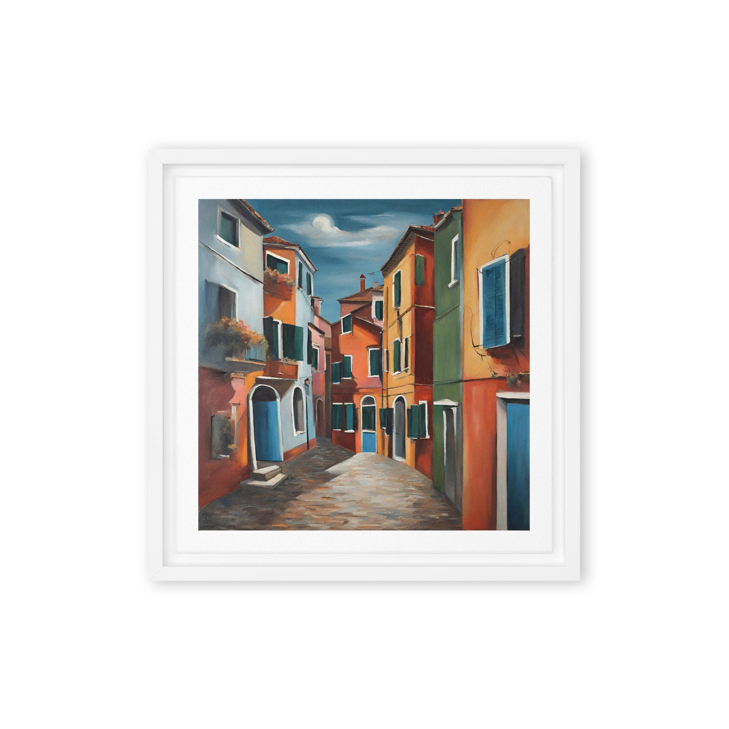 Burano - Framed canvas