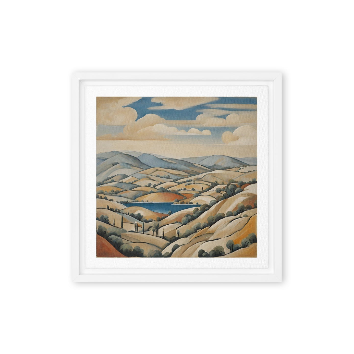 Spanish hills - Framed canvas