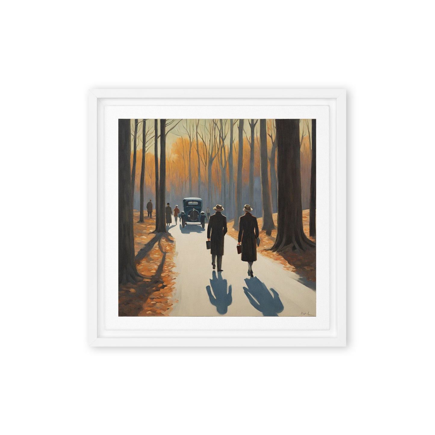 Stories unfold - Framed canvas