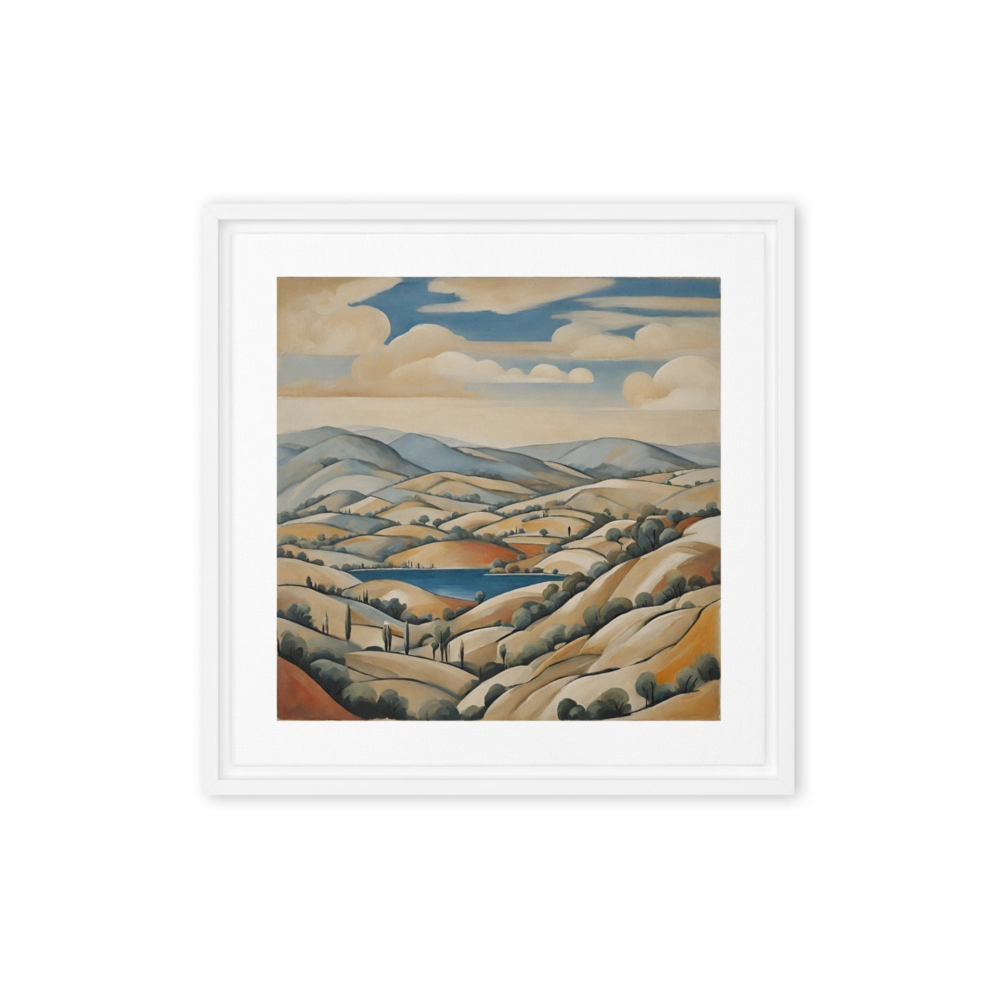 Spanish hills - Framed canvas
