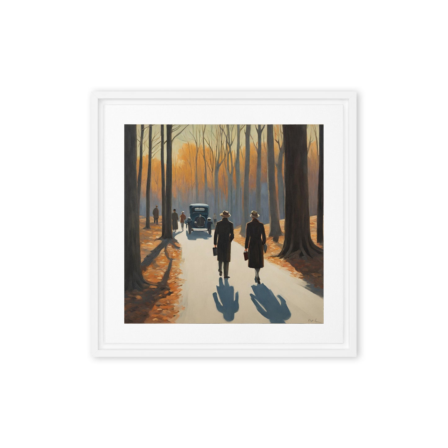 Stories unfold - Framed canvas